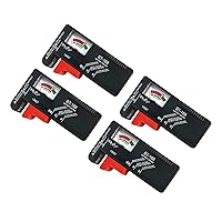 Vista 1 de ZUFECY Comprobador de batería, pequeño comprobador universal de batería para AA AAA C D 9 V 1.5 V, comprobador de baterías de botón - Comprobador