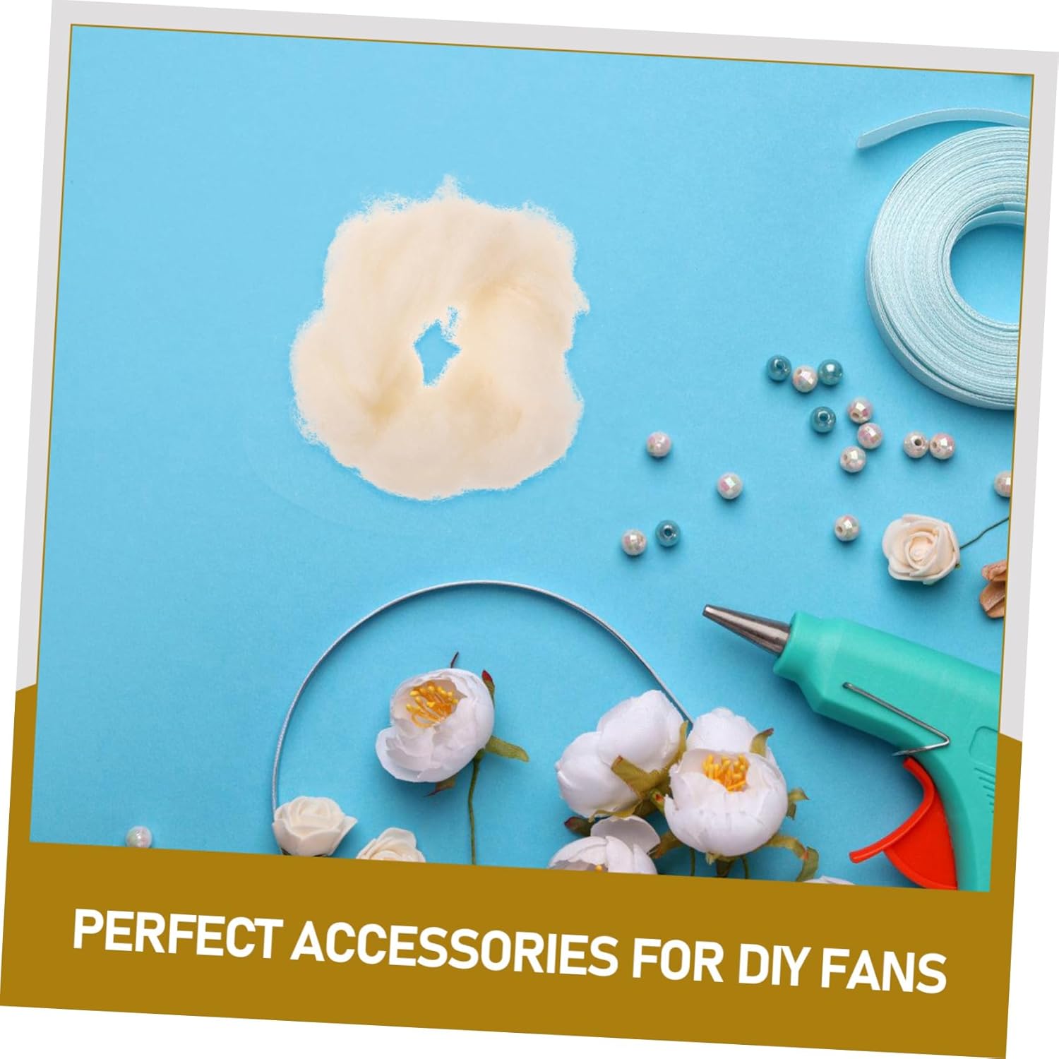 KALLORY 3pcs Soft Felting Wool for Needle Felting Carded Wool for Crafts Portable Supplies for Hat and Bag Decoration for Beginners and Craft