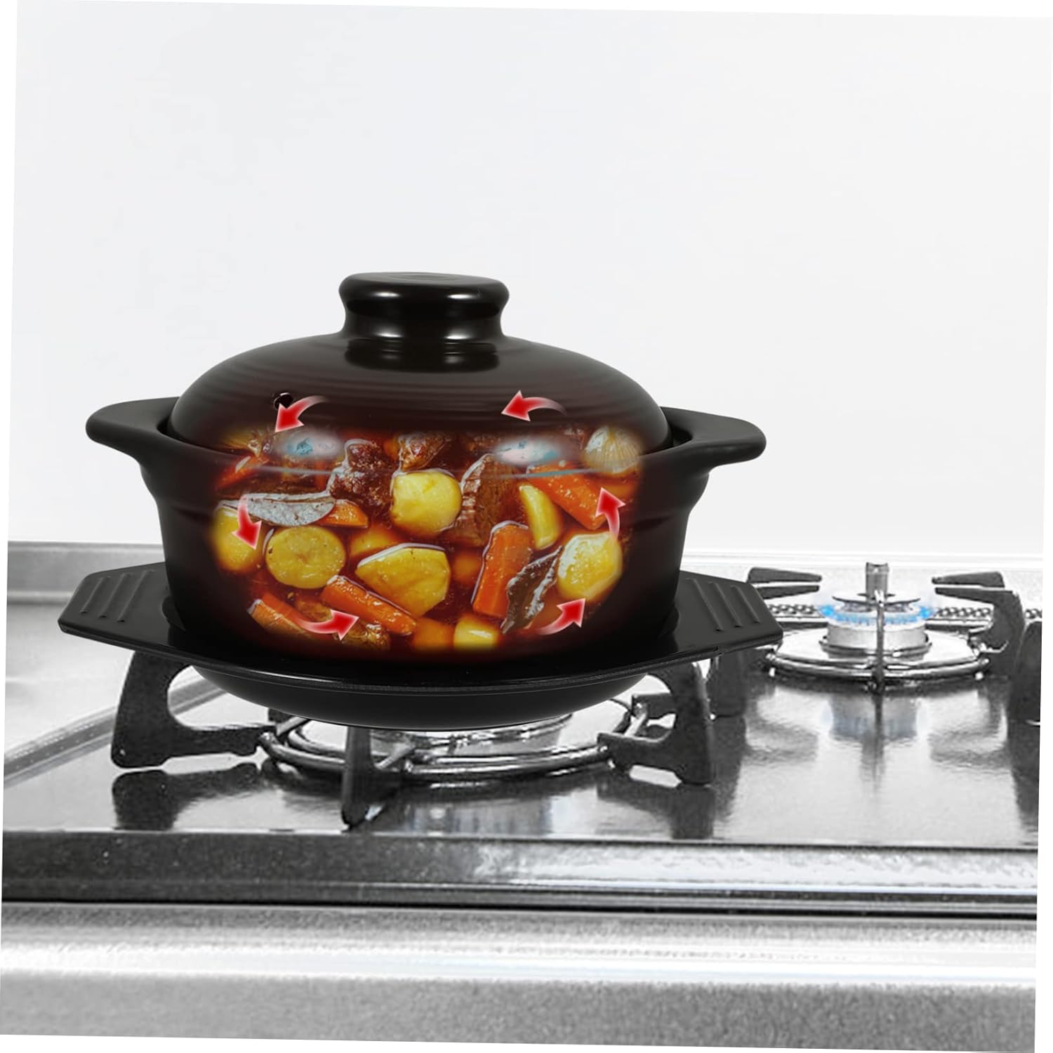 1set Replacement Ceramic Casserole Lid Hot Pot Cookware Clay Stovetop Pot Cooking Tool for Home Use