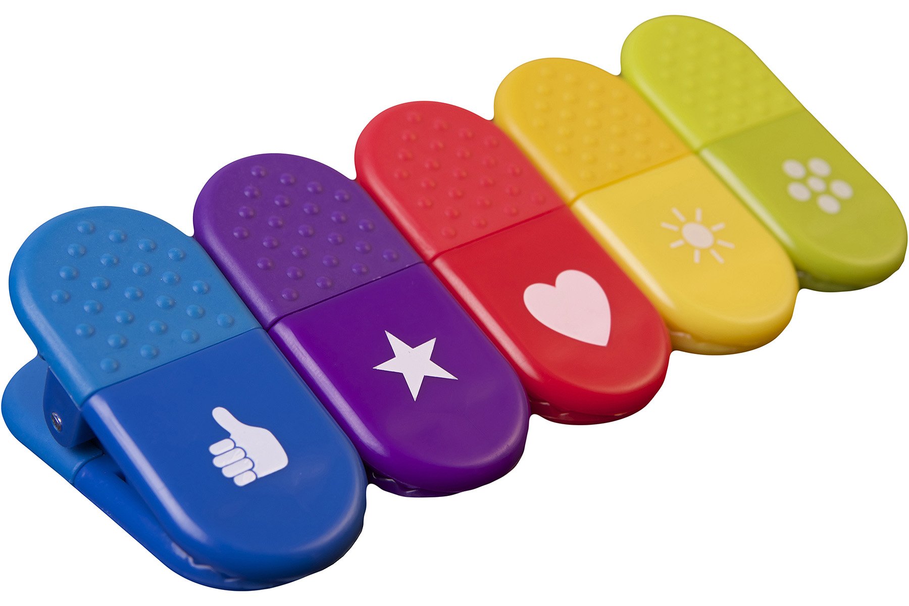 immi 5 Küchen Tütenklammern BZW. Magnet-Clips in Allen 5 Farben/Danke-Zeichen