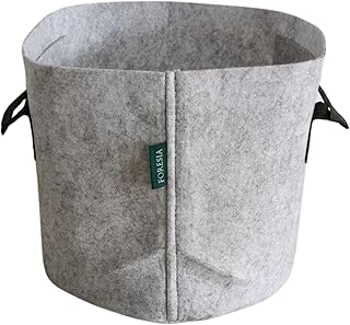 不織布プランター 5ガロン 5個入り ベランダ栽培 不織布ポット 植木鉢 幅29cm×高さ25cm 16リットル 10号 軽い 割れない 家庭菜園 栽培袋 布袋 布鉢 FORESIA グレー