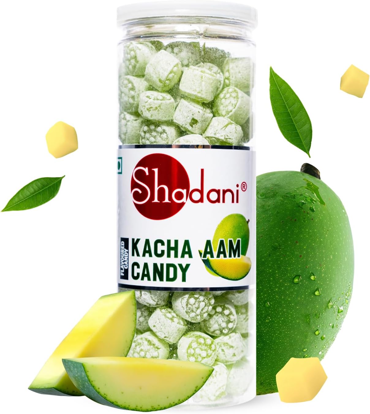 Shadani Kacha Aam Candy (230g), Green Mango Fruit Flavour Candy/Toffee | 90's...