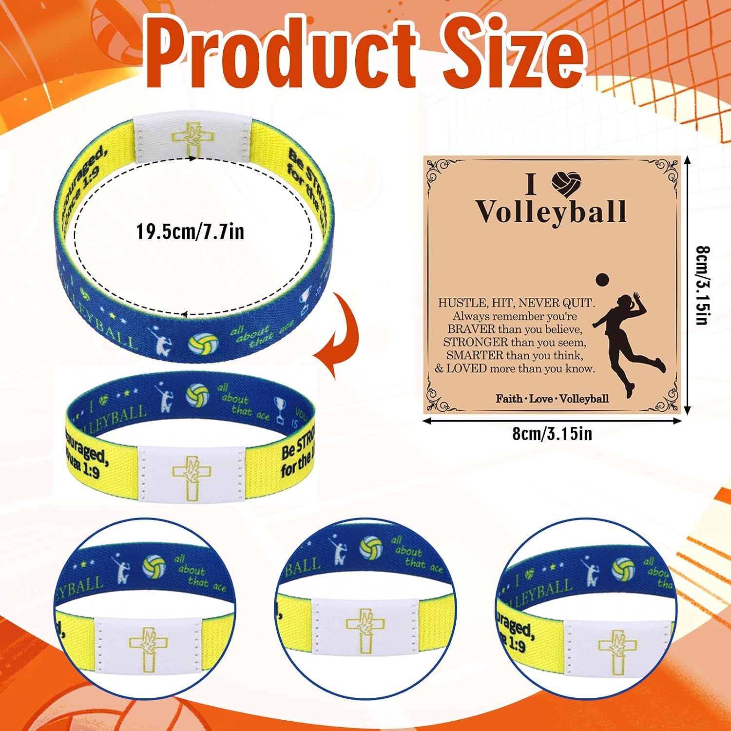 20Set Volleyball Softball Baseball Christian Team Gift and Card