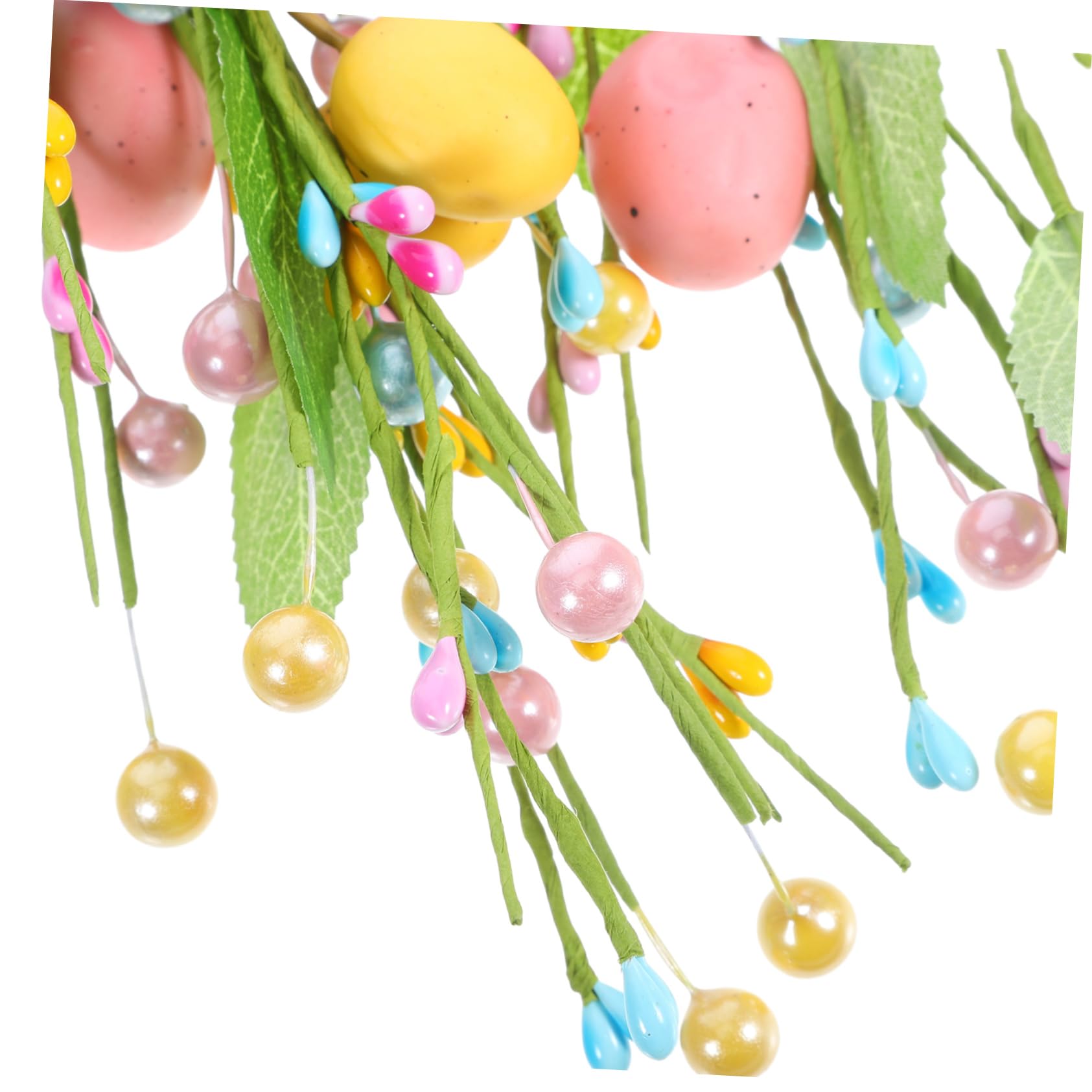 PRETYZOOM 16stücke Künstliche Ostereier Stängel Mit Kunstbeeren Bunte Dekoration Für Vasen Frühlingsarrangements Und -projekte Zur Osterfeier