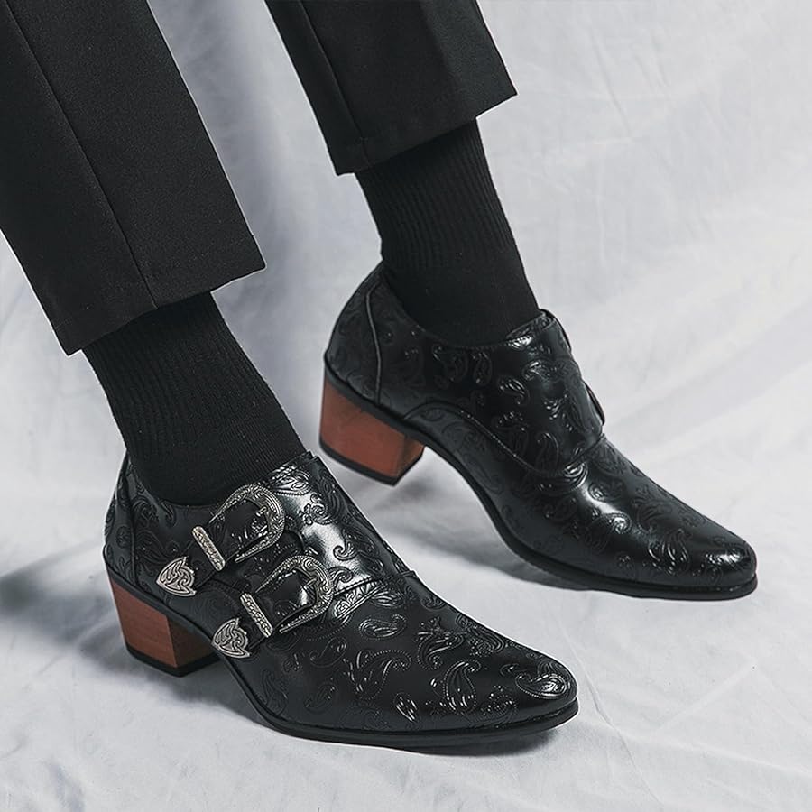 mens low cut dress boots Men's Black Dress Boots