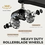 Office Chair Wheels – 2 Inch Heavy Duty Caster Wheels Replacement for Carpet & Hardwood Floors, Roulette Chaise Bureau Smooth & Quiet Replacement, Universal Fit 11x22mm, Set of 5 Grey