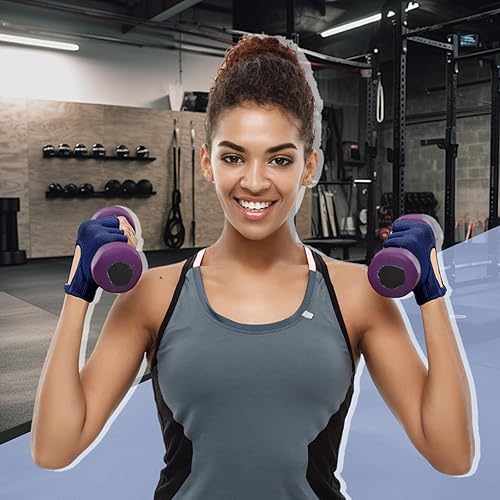 Miniatura 6 de 3 pares de guantes de yoga de silicona para mujer, guantes de pilates antideslizantes sin dedos para gimnasio, ejercicio, entrenamiento,