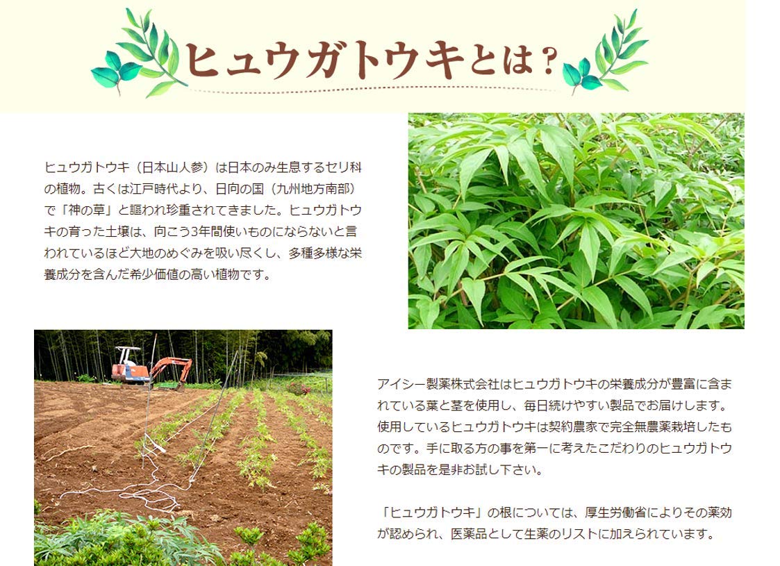 Amazon.co.jp: 神の草 ヒュウガトウキのお茶 3箱セット (約3か月分