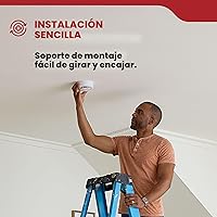 Vista 7 de Kidde, 20SAR, detector de humo cableado, batería de reserva AA, interconectable, indicadores de luz de advertencia LED