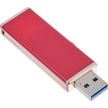 Buffalo BUFFALO Women's Capless Design USB 3.0 USB Flash Drive 32GB Gloss Pink RUF3-JW32G-GP