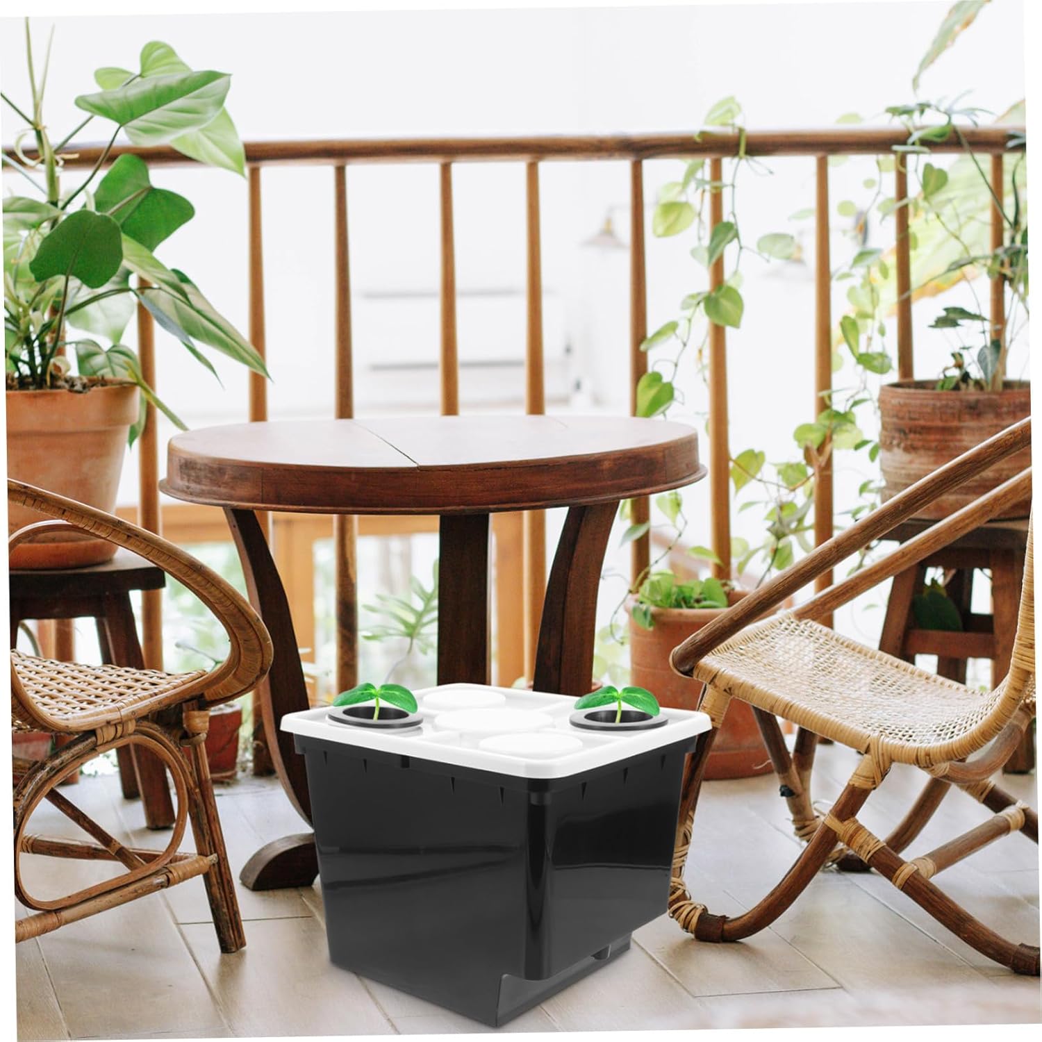 Professional Hydroponic Nursery Box Cilantro Cultivation Basket Strong Plastic Long-Lasting Greenhouse Planting Bucket