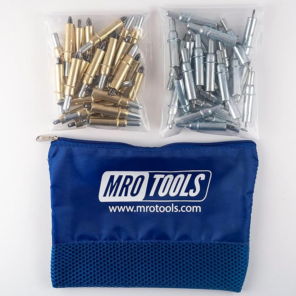 25 3/16 & 25 3/32 Zephyr Kwik-Lok Cleco Fasteners w/Carry Bag (KZ3S50-5)