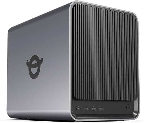 Yxk Zero1 Pro 4-Bay NAS for Enthusiasts, Home & Office(Diskless)