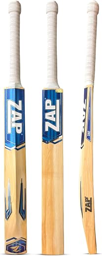ZAP Pro Middler Kashmir Willow Cricket Bat (Size -SH) | Half Width Middling Training Purpose Practice Bat | Middler Bat fo...