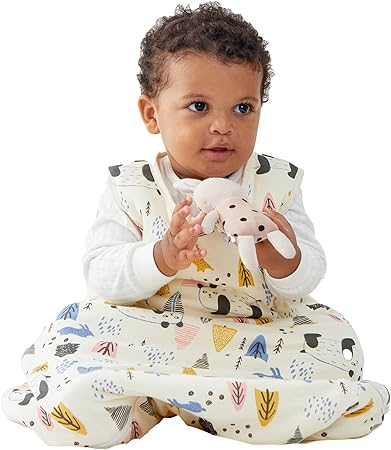 Duomiaomiao Nursery,Bedding,Blankets & Swaddlers,Swaddles DuoMiaoMiao Baby Sleeping Bag 1.5 Tog, 100% Cotton Baby Wearable Blanket, Unisex Sleep Sack for Girl Boy 24-36m