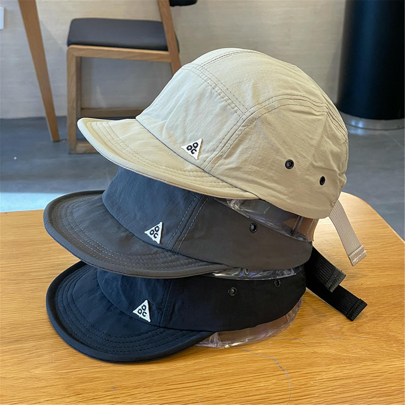 Casquette Homme De Baseball À Séchage Rapide pour L'extérieur, Chapeau Bord Court Hommes Et Femmes, Soleil Cinq Pièces Décontracté Souple