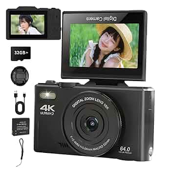 Amazon | 18倍ズーム ・4K動画撮影 デジタルカメラ デジカメ