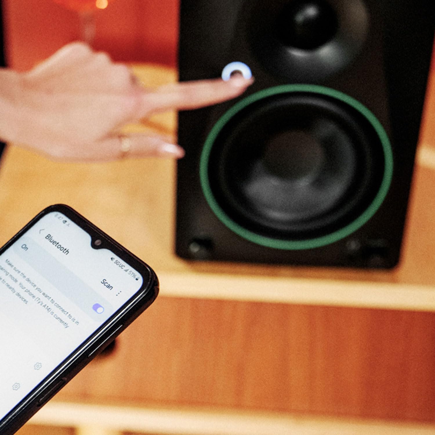 Mackie CR4.5BT Moniteur de studio actif 2 voies haut-parleur Bluetooth avec 2 câbles jack Keepdrum