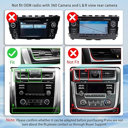 Miniatura 2 de 10.1 pulgadas Android 10 doble DIN estéreo para coche Nissan Altima 2013-2015 pantalla táctil IPS Radio de coche con Carplay y Android Auto Soporte