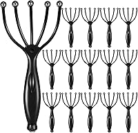 TrelaCo 24-Pack Black Scalp Massager Handheld Head Spa Tool for Stress Relief, Relaxation & Circulation - Portable Gift for Home Office