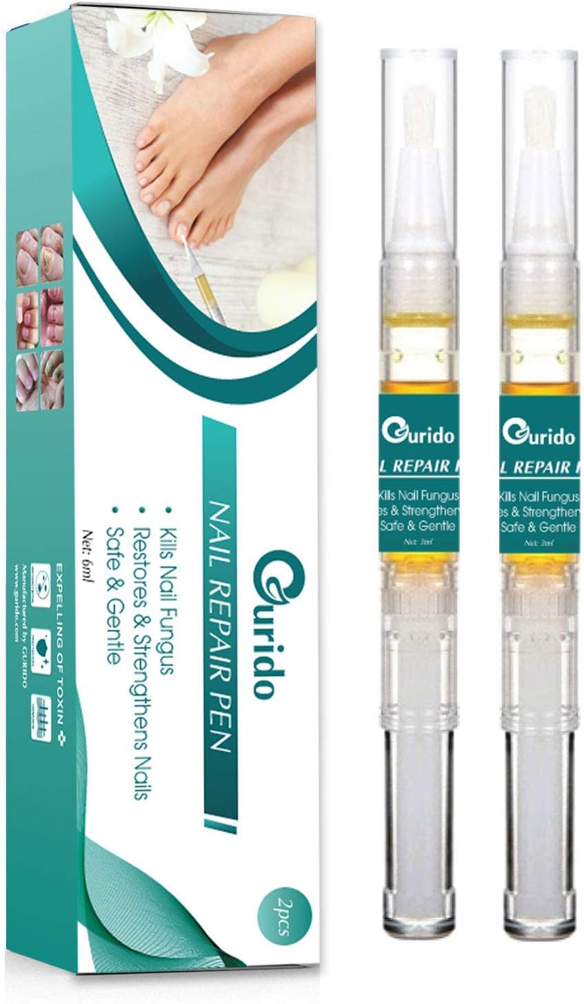GURIDO Nail Repair Pen โ Nail Fungus Treatment, Fungus Stop, Anti Fungus โ Solution for Fungal and Affected Nails, Nail Fungus Remover, Repair and Strengthen Nails โ Nail Fungus Medication
