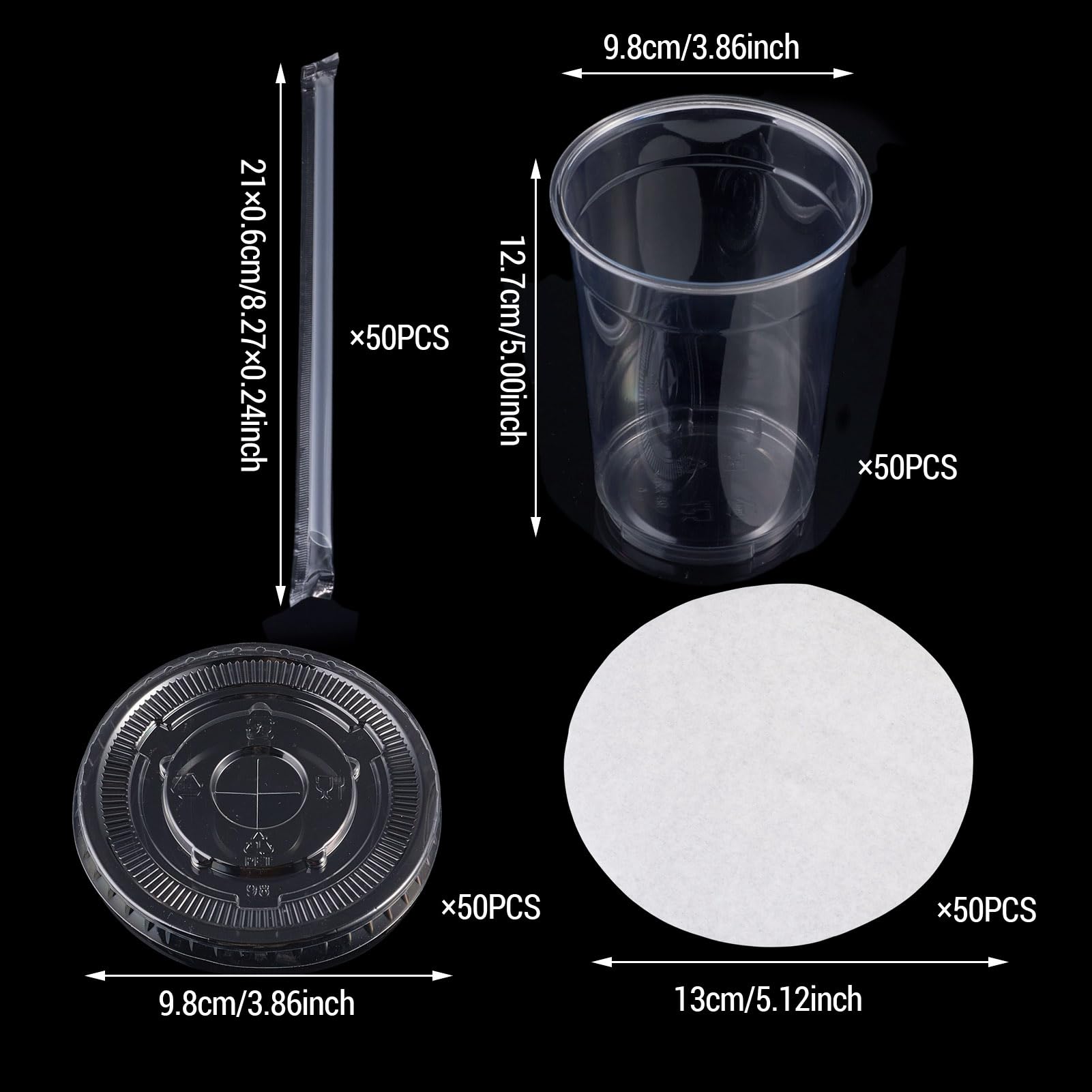 Set di tazze da caffè usa e getta da 623,7 g, 50 pezzi, con