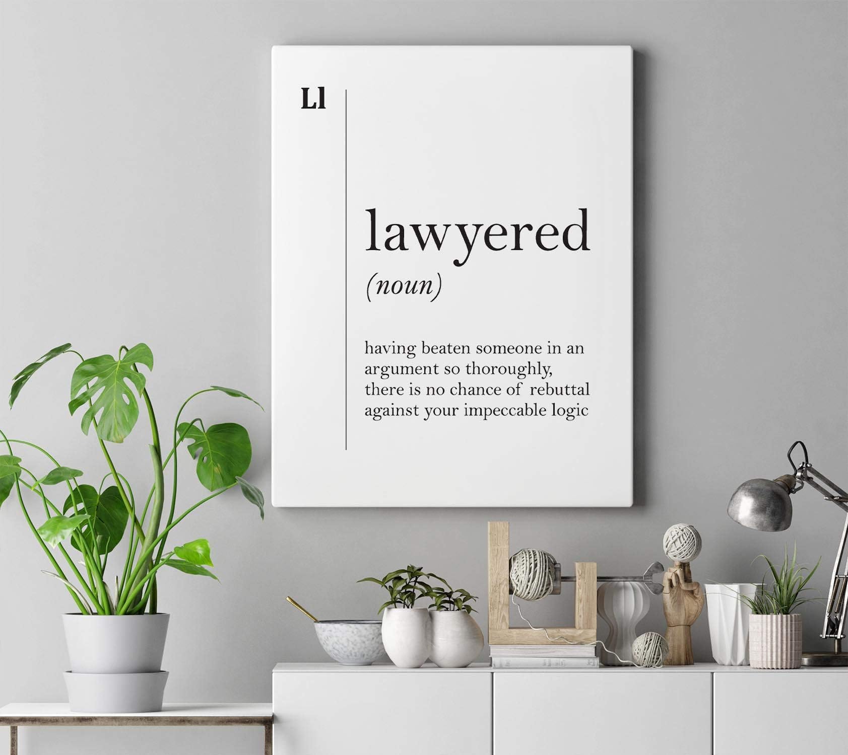 Dwi24isty Canvas Print Lawyer Gift Lawyered Definition Lawyer Canvas Art Lawyer Poster Attorney Gift Office Decor Lawyer Wall Art Law Coworker Gift
