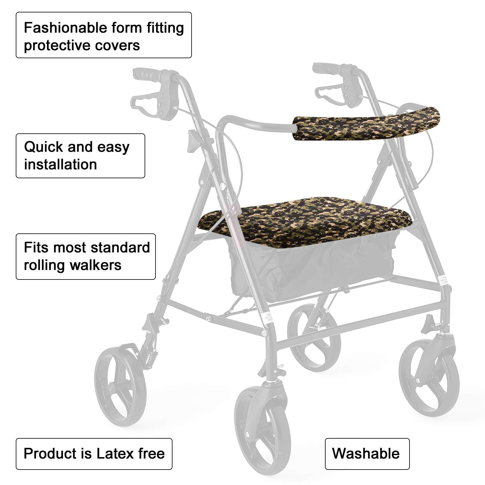 Rollator Seat & Backrest Cover Set - Protect Your Rollator -5