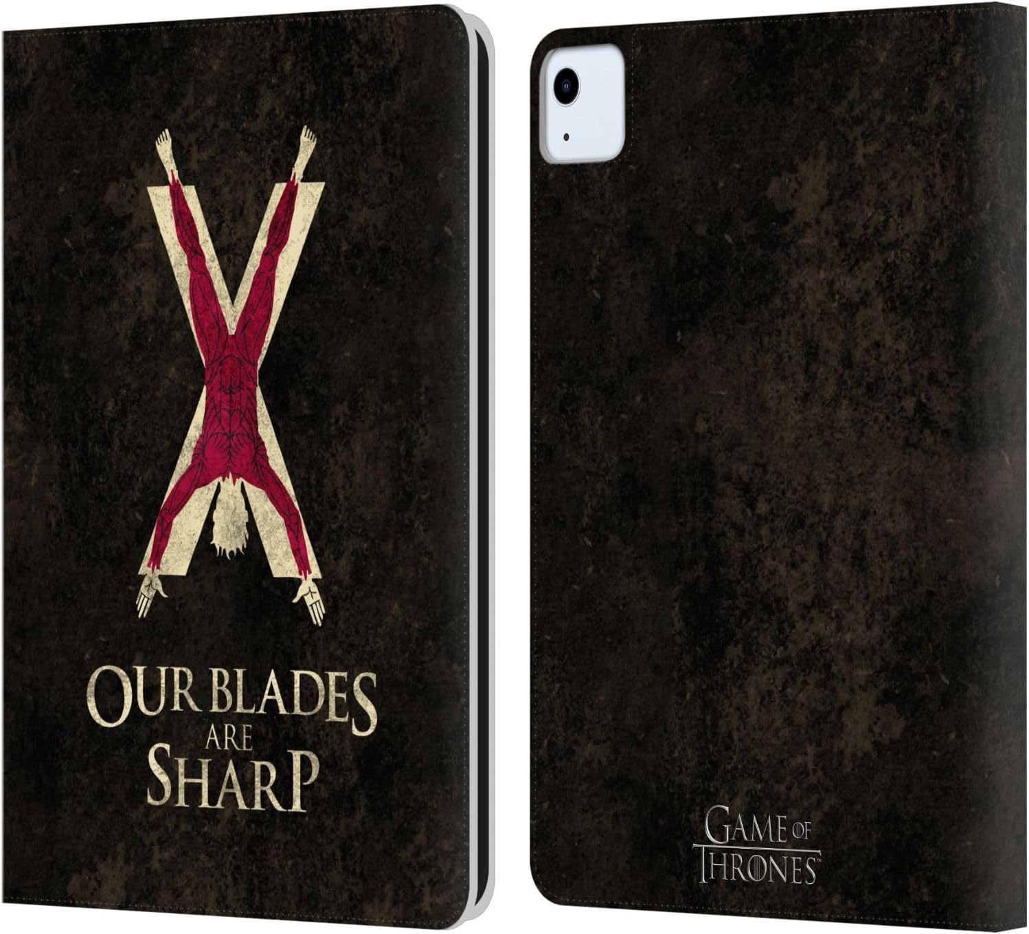 Head Case Designs Officially Licensed HBO Game of Thrones Bolton Dark Distressed Look Sigils Leather Wallet Case Compatible with Apple iPad Air 11 2020/2022/2024/2025