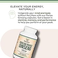 Vista 5 de Cápsulas de ginseng (extracto de ginseng rojo coreano, Panax Ginseng 10% de ginsenósidos) (suministro para 4 meses) 240 cápsulas veganas - 1,000 mg