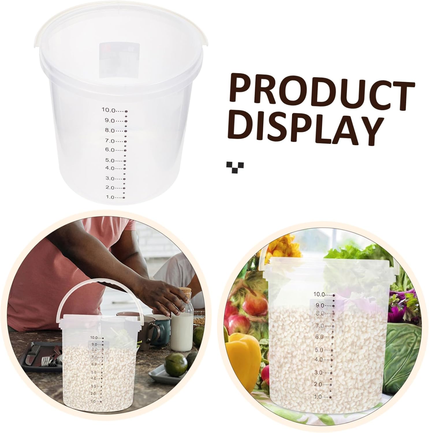 Rice Jar Storage Grain Bucket Container Grains Moisture-resistant Case