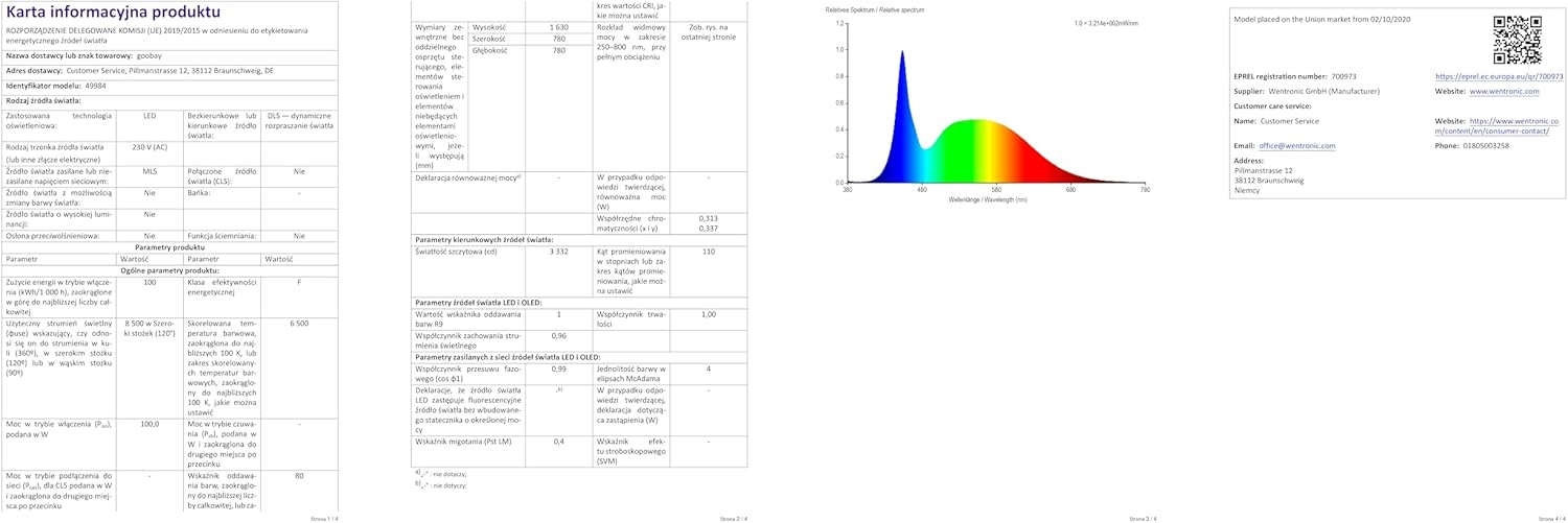 LED Construction Spotlight, Two Floodlights On Telescopic Tripod