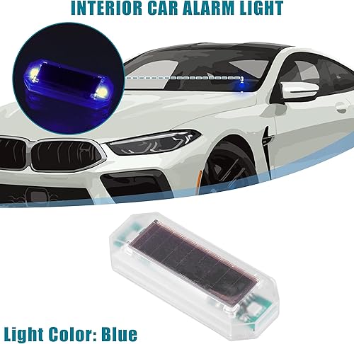 Miniatura 2 de Alarma simulada universal de energía solar para automóvil, seguridad antirrobo LED intermitente, lámpara falsa con puerto de cargador USB, carcasa