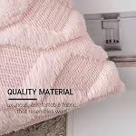 MIULEE Boîte de 2 Valentines Brodé Faux Laine Couvertures d'oreiller Decorative Coussin Étui de coussin pour Canapé Canapé Voiture de chambre 18x18 De pouce, rose clair