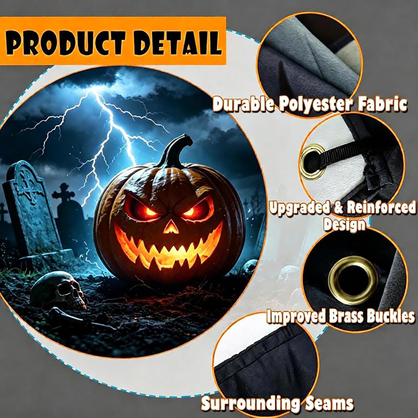 Tło dekoracyjne na Halloween bramy garażowej, duża osłona bramy garażowej