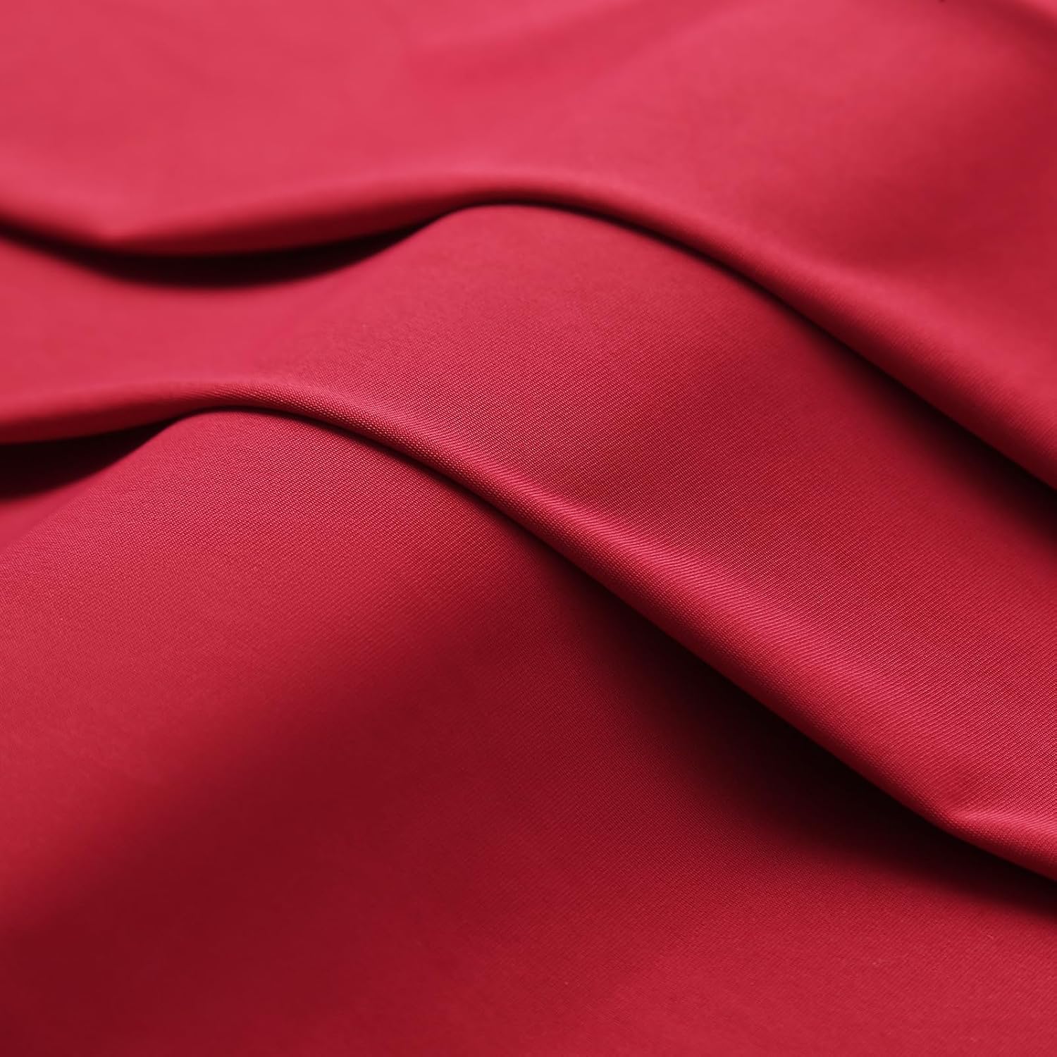 Nylon Spandex Fabric, 4 Way Stretch, 1 Yard, 65 Inch Wide, Dark Red