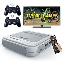 Vista 1 de Kinhank Retro Game Console with 117,000+ Classic Games,Super Console X PRO Video Game Console,Emulator Console for TV,4K UHD Output,5 PRO-256