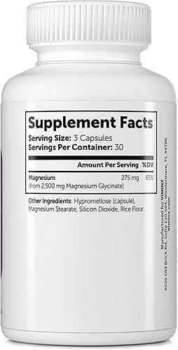 Miniatura 2 de Magnesio tranquilo, 275 mg por 3 cápsulas, 90 cápsulas veganas, sin tamponar, quelado de glicina, alta absorción*