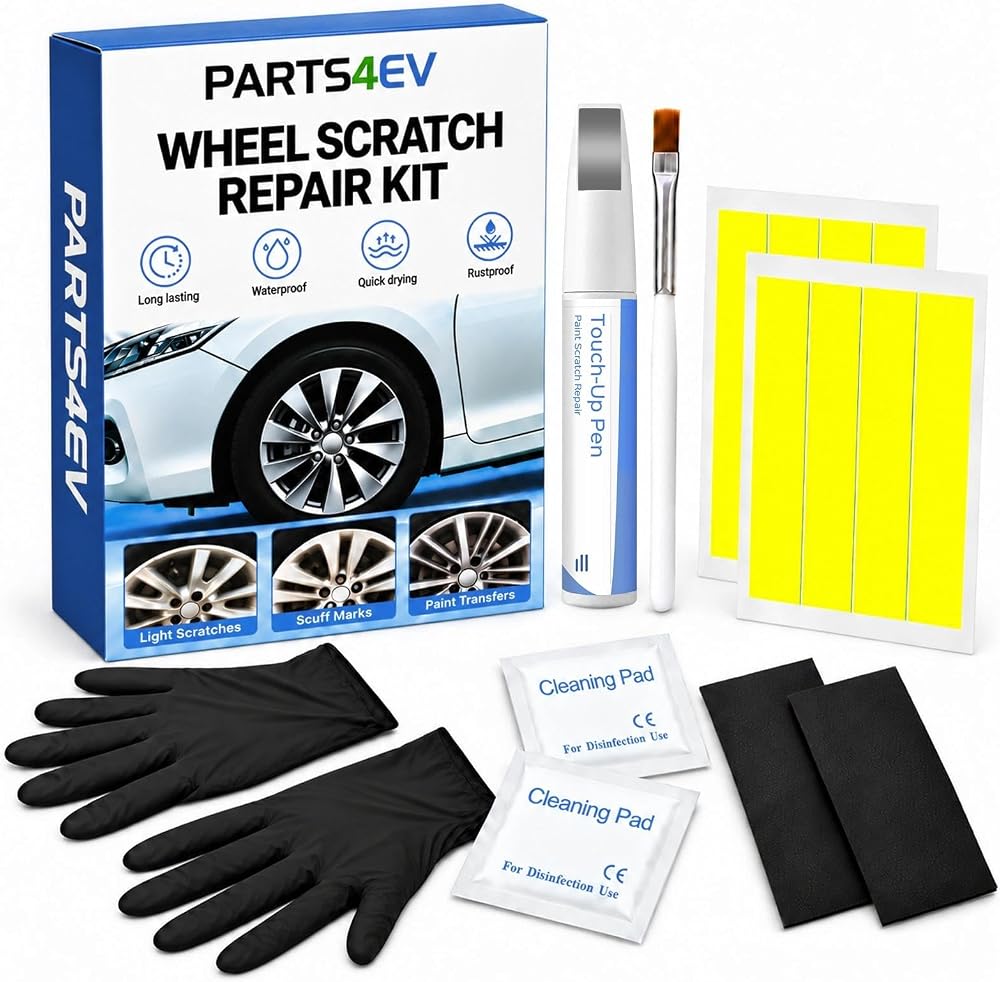 Ferric Grey/Light Grey Rim Scratch Repair Kit Compatible with BMW — 사진 1