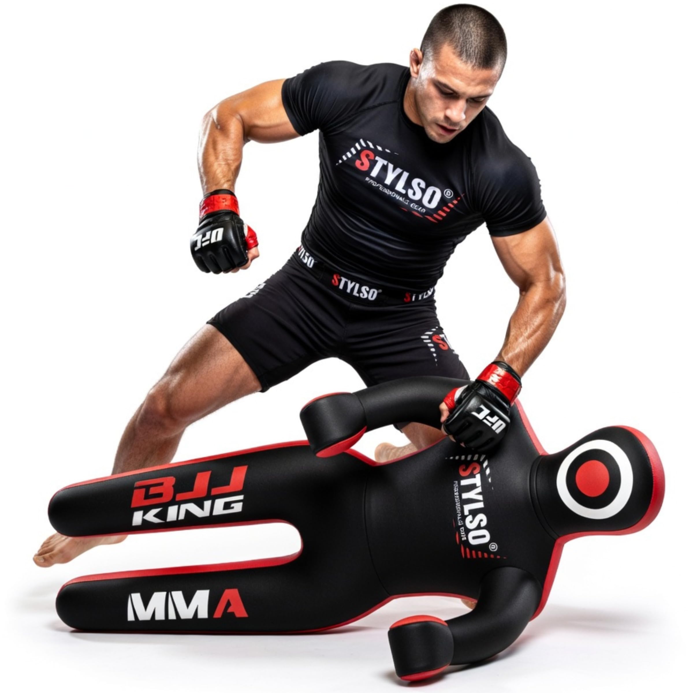 Chupetes de Lucha Libre - Jiu Jitsu brasileño, Artes Marciales Mixtas, BJJ, MMA, Boxeo, Entrenamiento de Karate de Judo - de pie - 5 pies/60 6 pies/72 Negro - Azul - Rojo - Amarillo