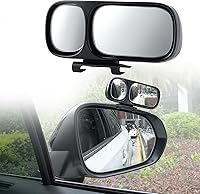 Vista 1 de LivTee Espejo de punto ciego, espejo de punto ciego montado doble ajustable de vidrio HD gran angular, espejo retrovisor lateral universal, derecho