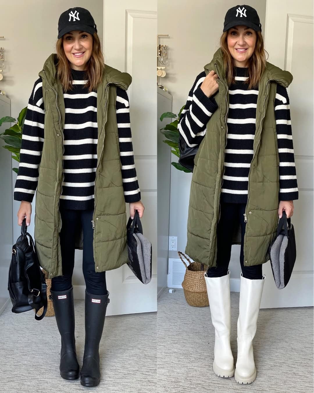 Inorin Womens Down Vest with Stand Collar Thick Hooded Sleeveless Long Coats Jacket - Image 3