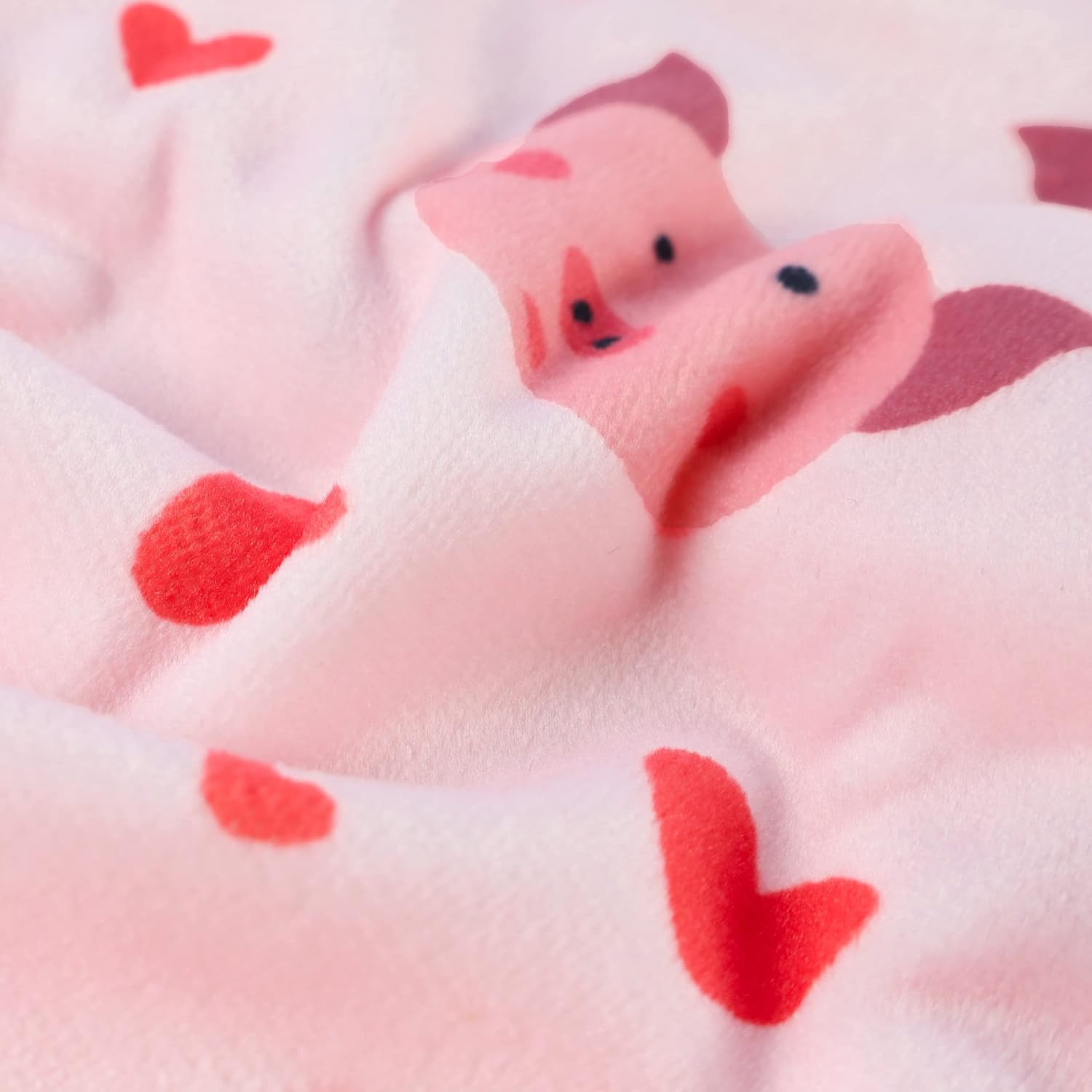 Fitwarm Mothers Day Cute Pig Dog Pajamas, Dog Winter Clothes for Small Dogs Girl, Lightweight Velvet Pet Jumpsuit, Cat Onesie, Pink, Large