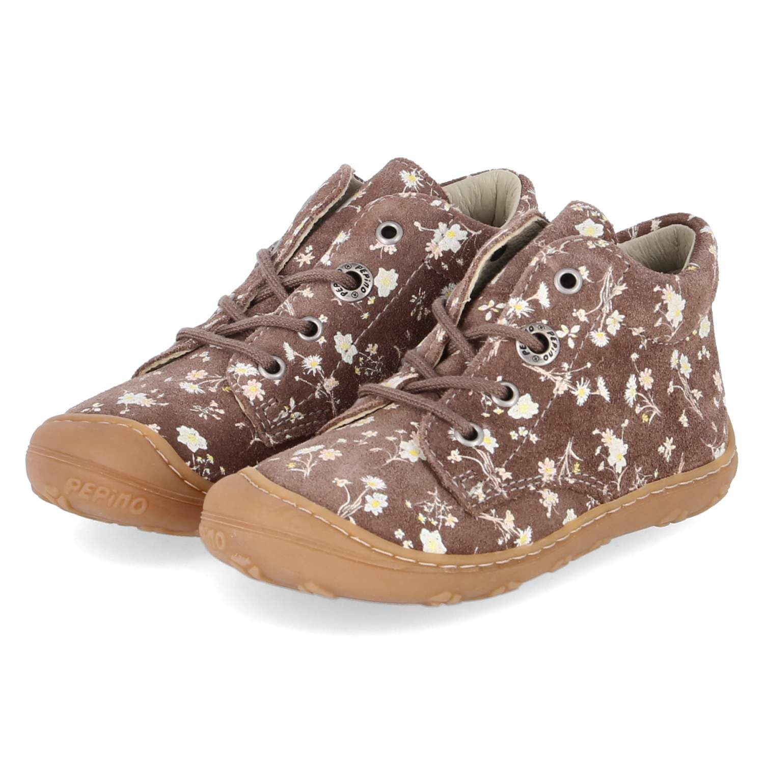 PEPINO 50 1200502/272 - Scarpe unisex per imparare a camminare, in pelle scamosciata, colore marrone, taglia 18