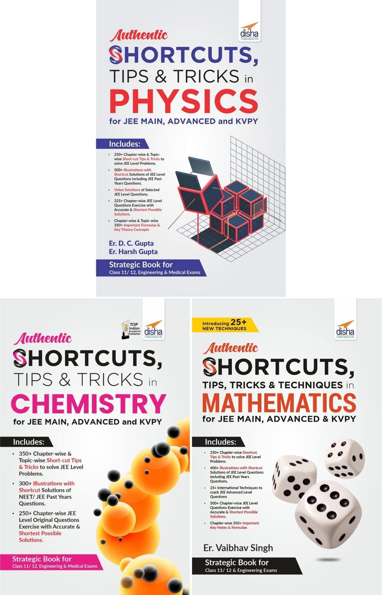 COMBO (3)AUTHENTIC SHORTCUTS PCM JEE M