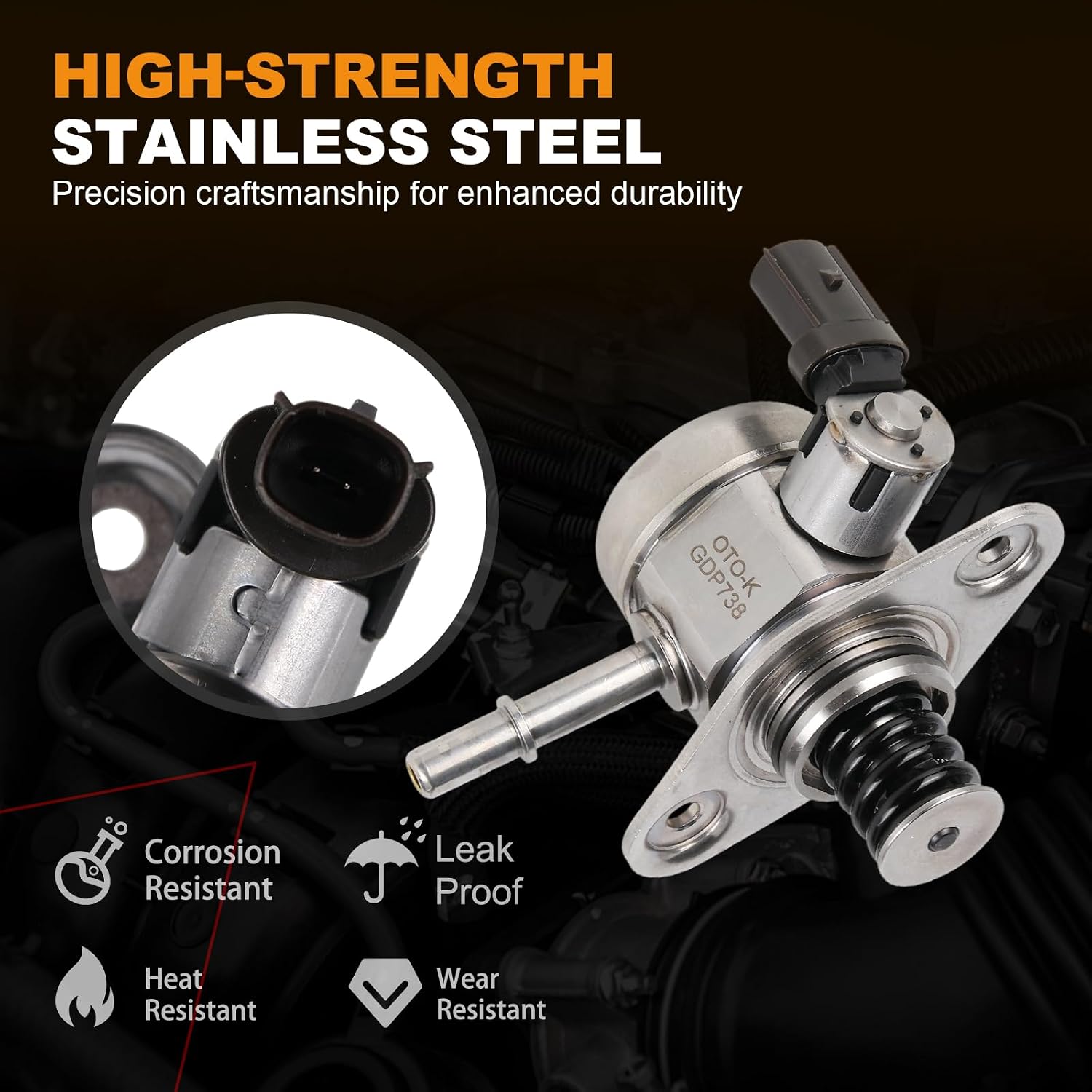 OTO-K High Pressure Fuel Pump Compatible with Ford F150 Expedition GT 2017-2019,Lincoln Navigator 2018-2019 3.5L,Replaces# HL3Z9350A HL3Z9350B