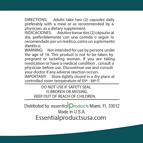 Miniatura 5 de ELP ESSENTIAL Cápsulas de saúco negro de 2000 mg  100 unidades  Extracto de Sambucus súper concentrado, antioxidante e inmune