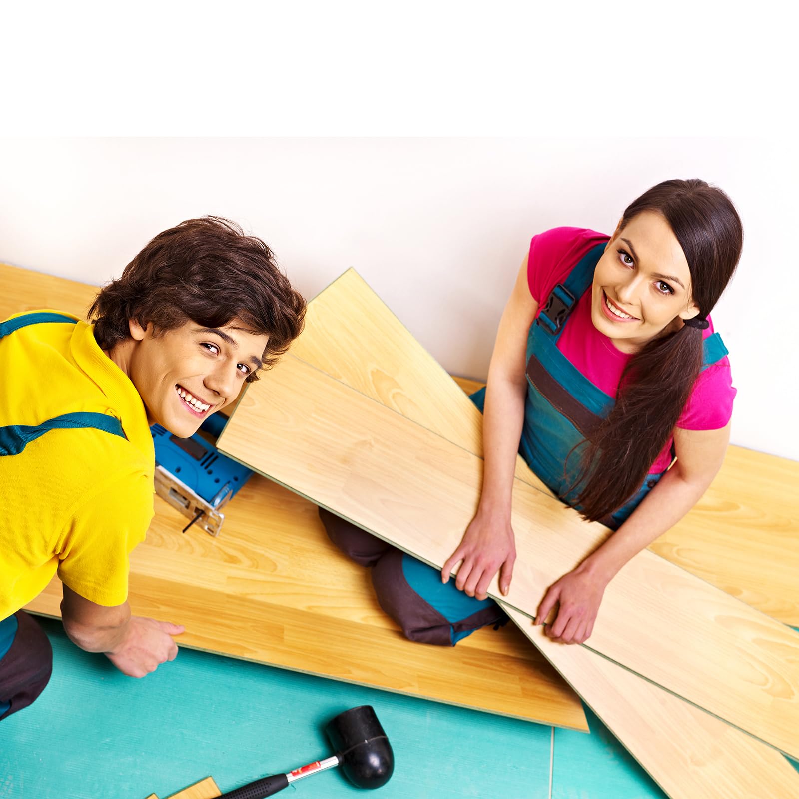 40m2 Laminatunterlage 5mm - Hochwertige XPS Fußbodenunterlage für Laminat Boden und Parkett, Schalldämmung, Wärmeschutz und einfache Verlegung. Sehr gute Trittschalldämmung.