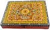 Eurasia Wooden Hand Painted Multi Dry Fruit Gift Jewellery Rectangular Decorative Box Artistic