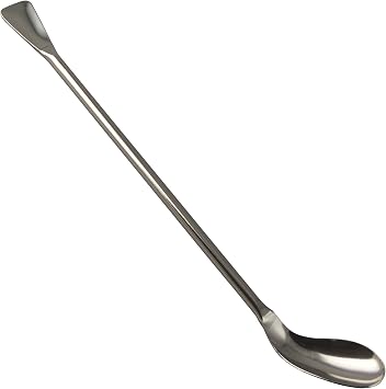 SP Bel-Art Ellipso-Spoon and Spatula Sampler; 21cm Length, 10ml, Stainless Steel H36807-0021